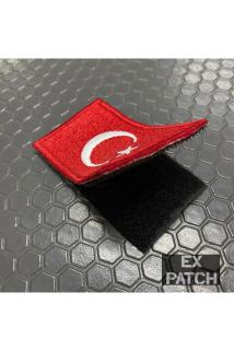 Türk Bayrağı Arma/Patch/Peç Nakışlı 8x5 cm 